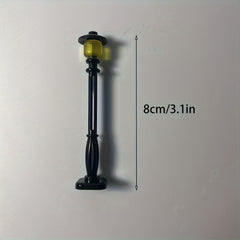 4pcs Yellow Street Light Building Block Accessory