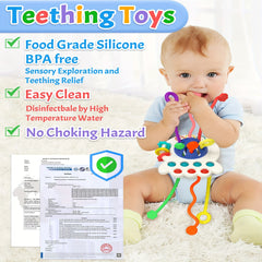 Silicone Pull String Toy for 1 Year Old Boy or Girl