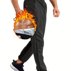 Men's Sauna Sports Pants Waterproof Loose Workout Pants