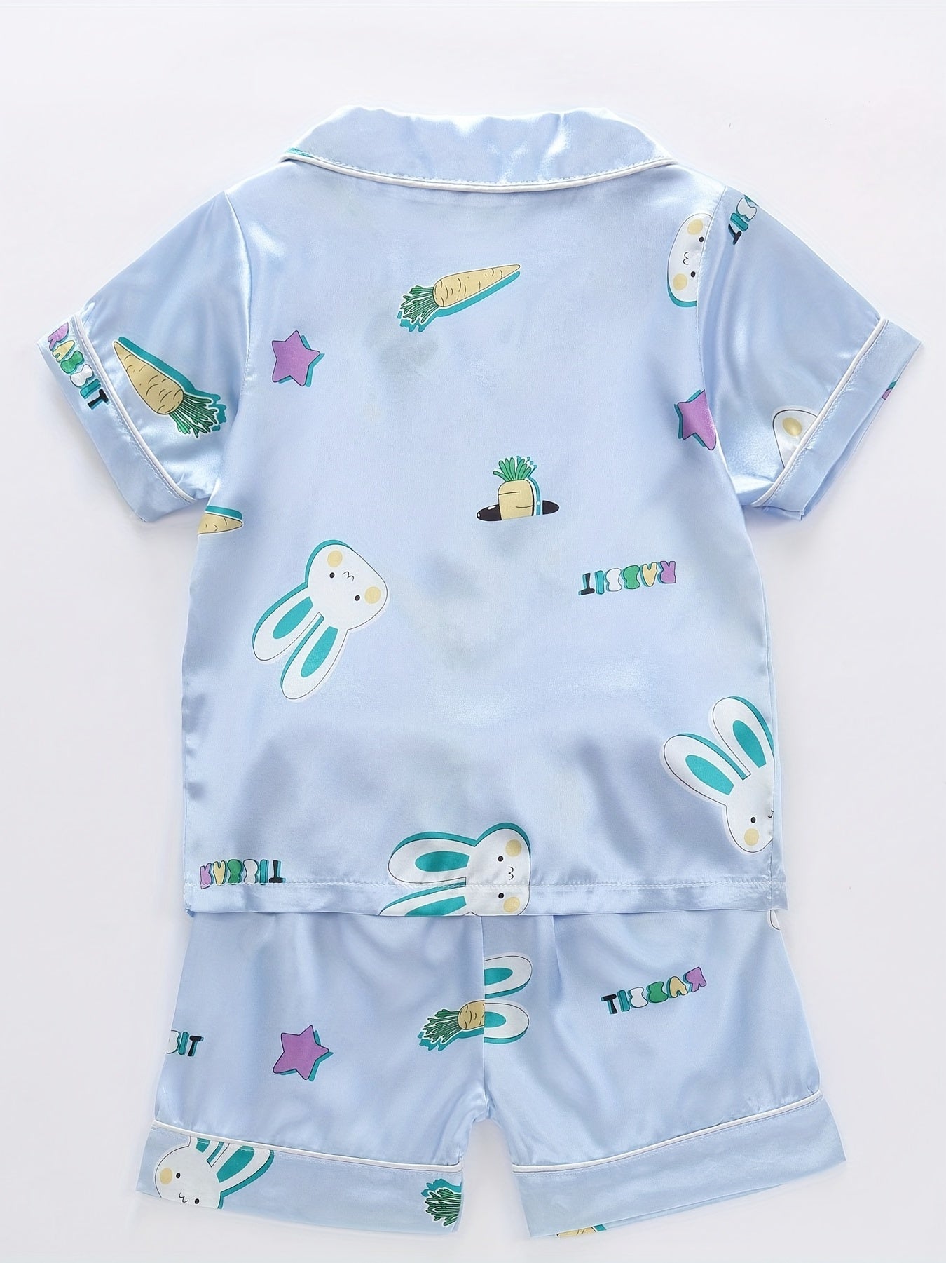 Girls Easter Bunny Graphic Pajamas Set