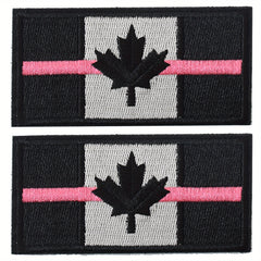 J CARP 2pcs Canadian Flag Patch Military Insignia For Men
