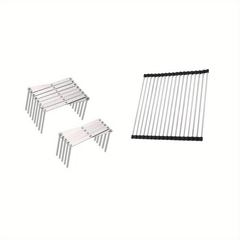 3pcs Stainless Steel Sink Drain Baskets Kitchen Rack