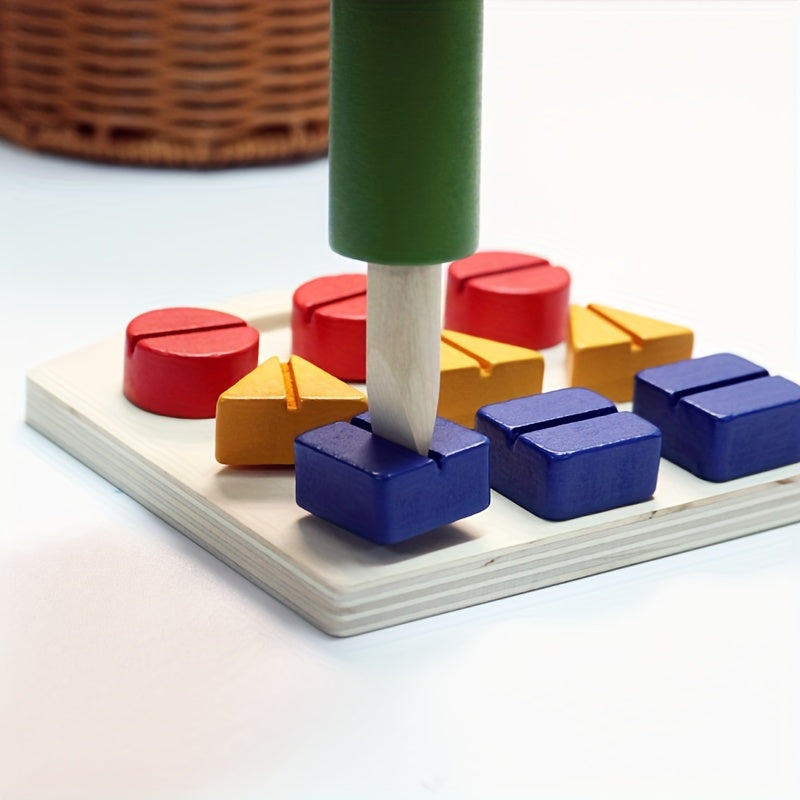 Matching Puzzle Screwdriver Shape Toy for Parent Youngsters Interaction