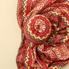Bohemia Geometric Pattern Turban Head Wrap Cap for Women Girls