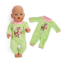 Green Doll Clothes Set for 18 Inch Dolls Playset