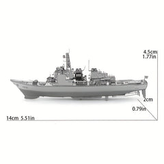 Destroyer 3D DIY Metal Jigsaw Puzzle Kids Educational Toy