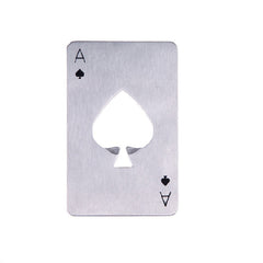Ace Poker Bottle Opener Pocket Tool for Beer Cards Spades