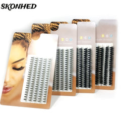 SKONHED 5Rows Individual Lashes Natural Soft Thick Cluster False Eyelashes