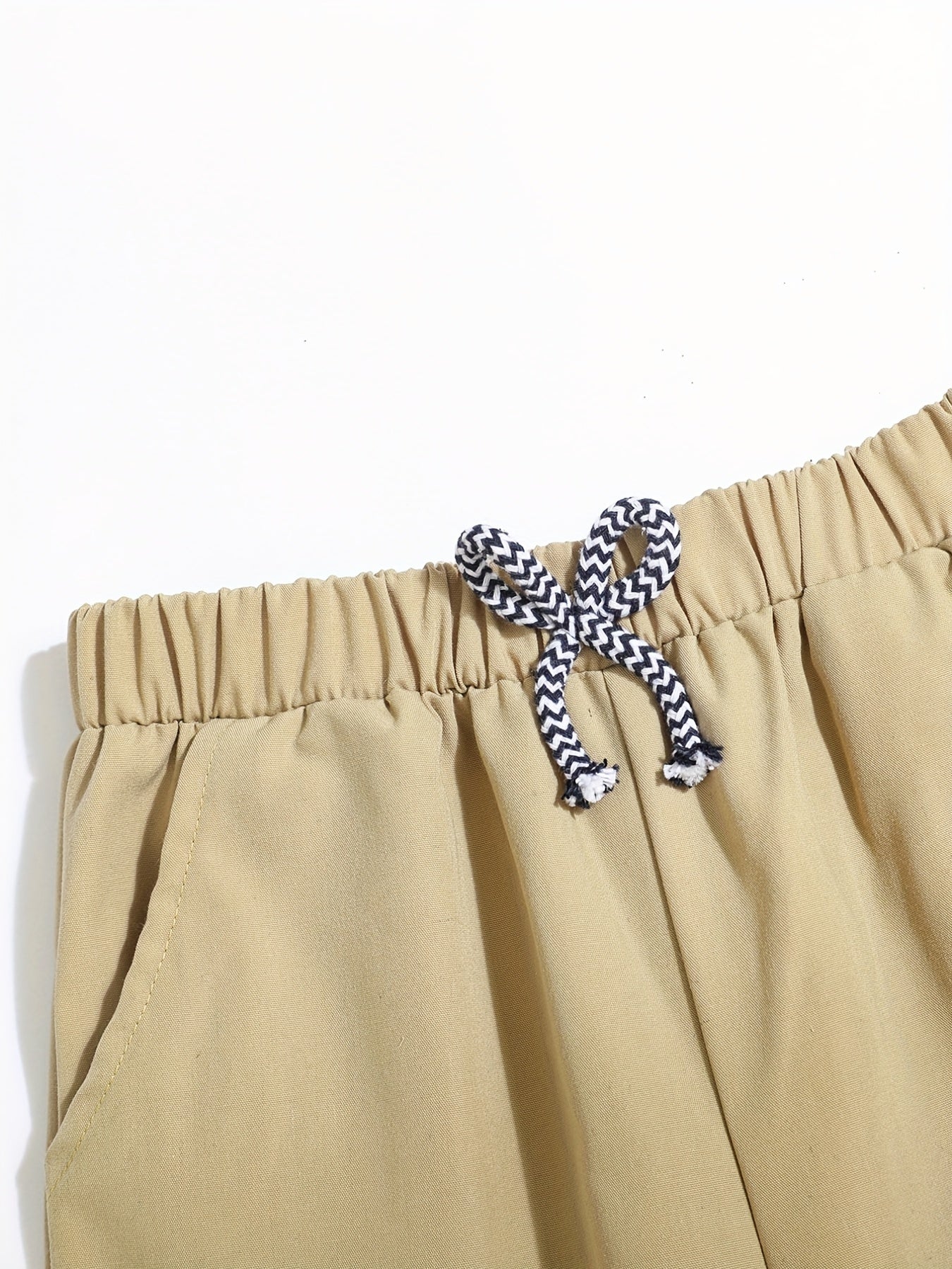 Boys Letter Print Cargo Pants Elastic Waist Jogger Pants Kids Clothing