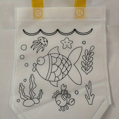 Non woven Graffiti Bag DIY Handbag Children's Hand painted Coloring Painting
