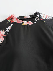  Floral Print Tankini & Shorts Set