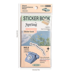 20pcs PET Flat Sticker Retro Literary Theme DIY Journal Decoration