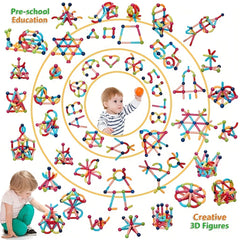 Magnetic Building Blocks Set Educational Toys for Kids - Perfect Gift