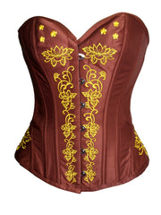 Gothic Court Style Waist Corset Lace Floral Shapewear