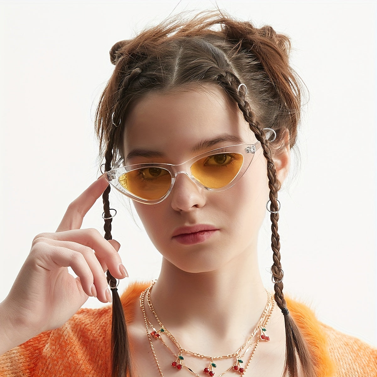Y2K Cat Eye Sunglasses Kpop Jelly Glasses UV400