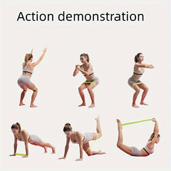 5pcs Yoga Elastic Resistance Belt for Strength Training Squat Hip Lifting