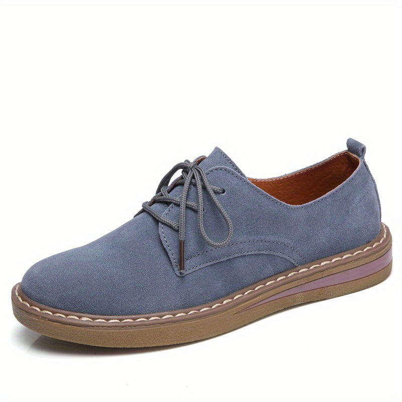 Women's Lace Up Loafers Low Top School Shoes Comfortable Preppy