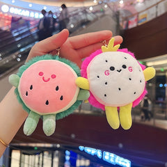 Fruit Couple Doll Pendant Plush Toy Key Chain for Bags