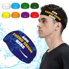 Men's Adjustable Sweat Wicking Headband - Gym Running Sports