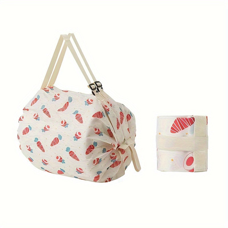Portable Folding Storage Bag Large Capacity Shopping Duffel Lightweight Handbag