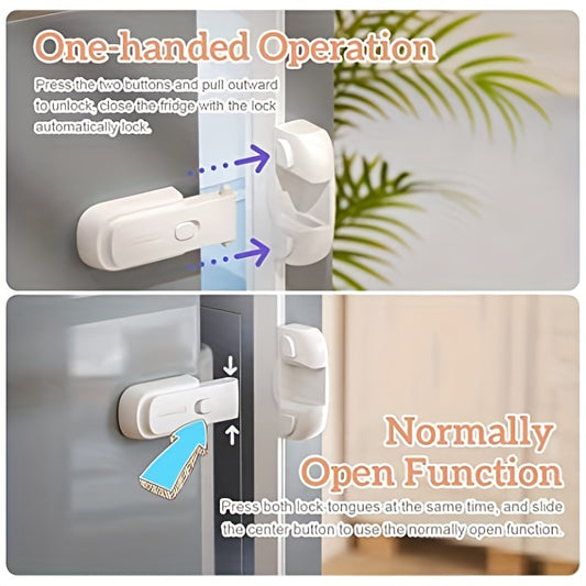 Fridge Door Safety Latch Lock - No Tools Required