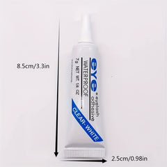 10pcs Waterproof False Eyelashes Adhesive Clear 7g
