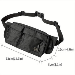 Men's Casual Large Capacity Chest Bag Outdoor Cycling Shoulder Bag
