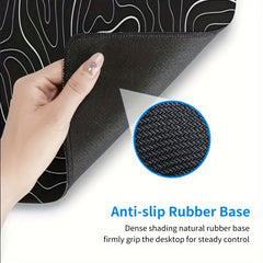 XL Gaming Mouse Pad Non Slip Rubber Base Stitched Edges - Home Office Gaming