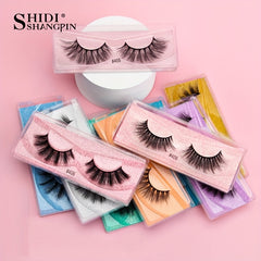 10 Pairs Fluffy Faux Mink Eyelashes Extension for Dramatic Makeup Look