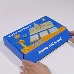 Geometric Shape Recognition Toy Wooden Nail Board Set