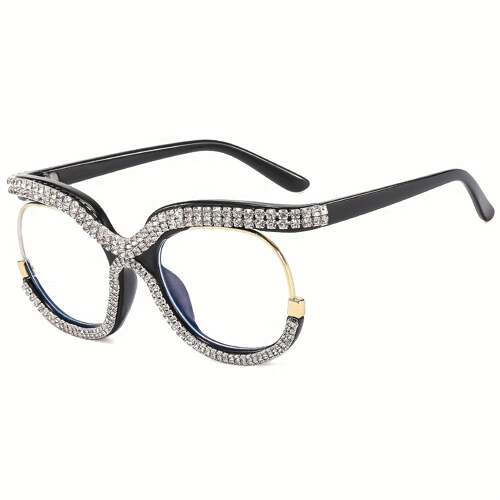 Men's Rhinestone Sunglasses for Street Photography and Outdoor Parties