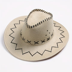 Breathable Sunshade Cowboy Hat Retro Knight Hat