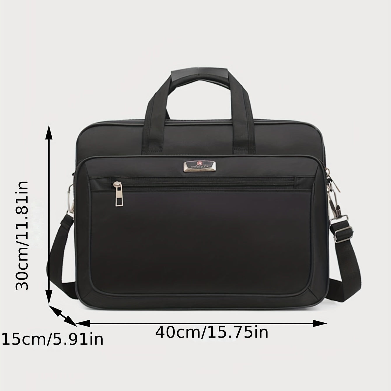 1pc Laptop Bag Horizontal Large Capacity Functional Computer Bag