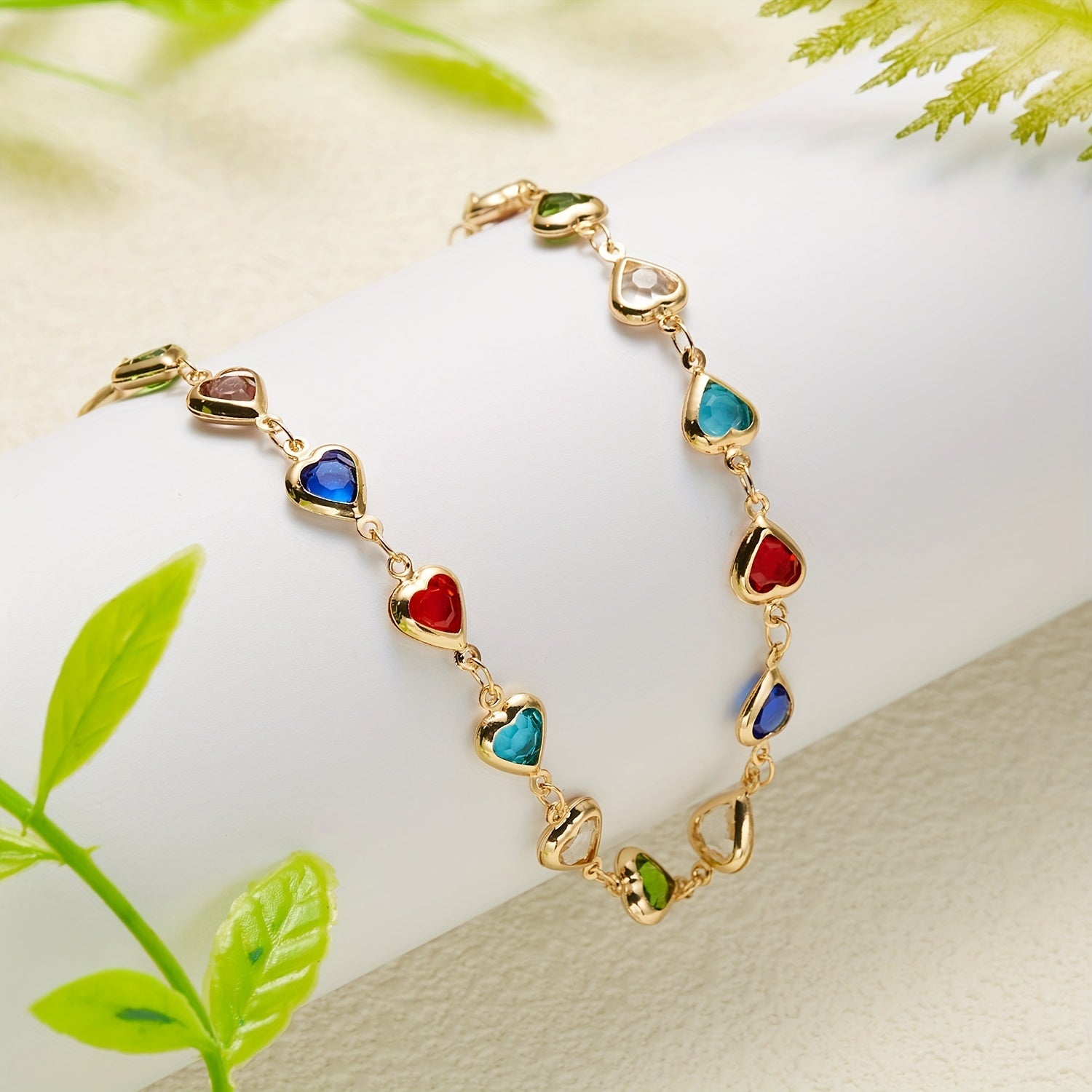 Heart Shaped Niche Ethnic Style Necklace & Bracelet Set