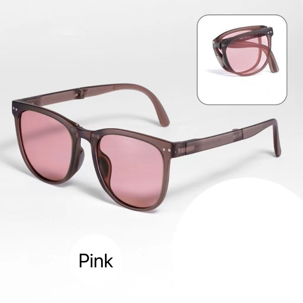 Vintage Folding Sunscreen Sunglasses Unisex Anti UV