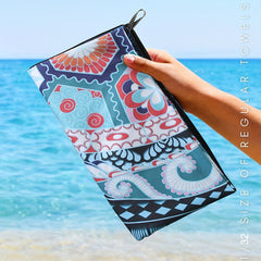 Turtle Pattern Beach Towel Absorbent Sandproof Lightweight Towel