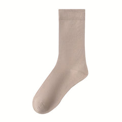 3 Pairs Solid Socks Comfy & Breathable Women's Stockings & Hosiery