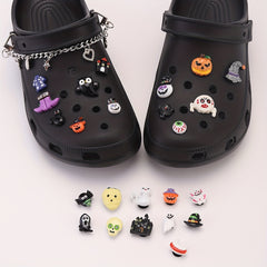 25pcs Cartoon Halloween Shoe Charms for Clogs & Garden Shoes DIY
