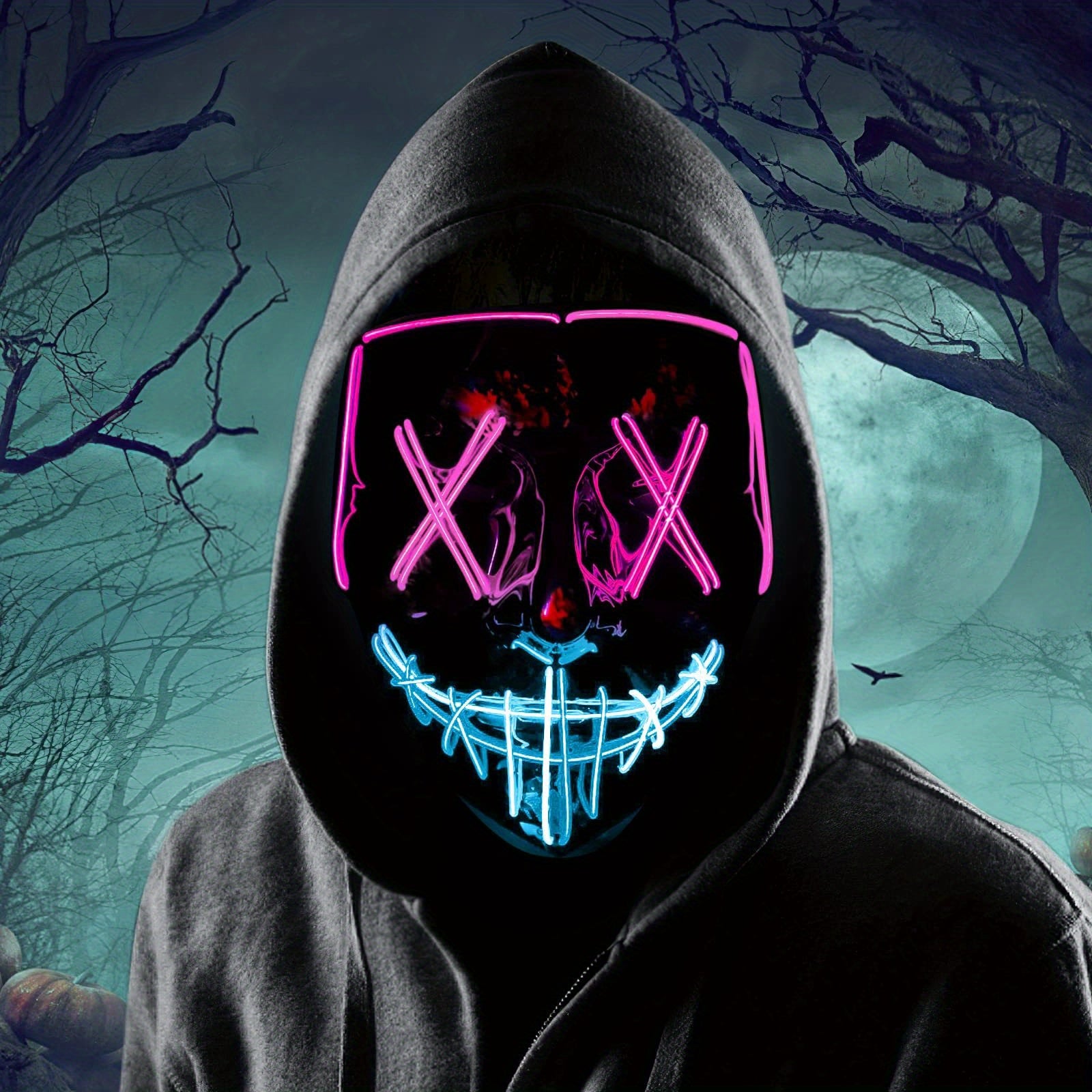 LED Shining Mask Halloween ELMASK Carnival Props