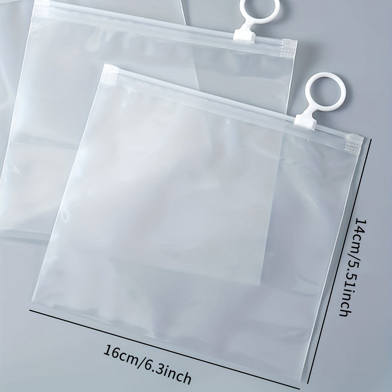 3pcs Portable Document Bags Frosted Transparent Storage