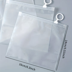 3pcs Portable Document Bags Frosted Transparent Storage
