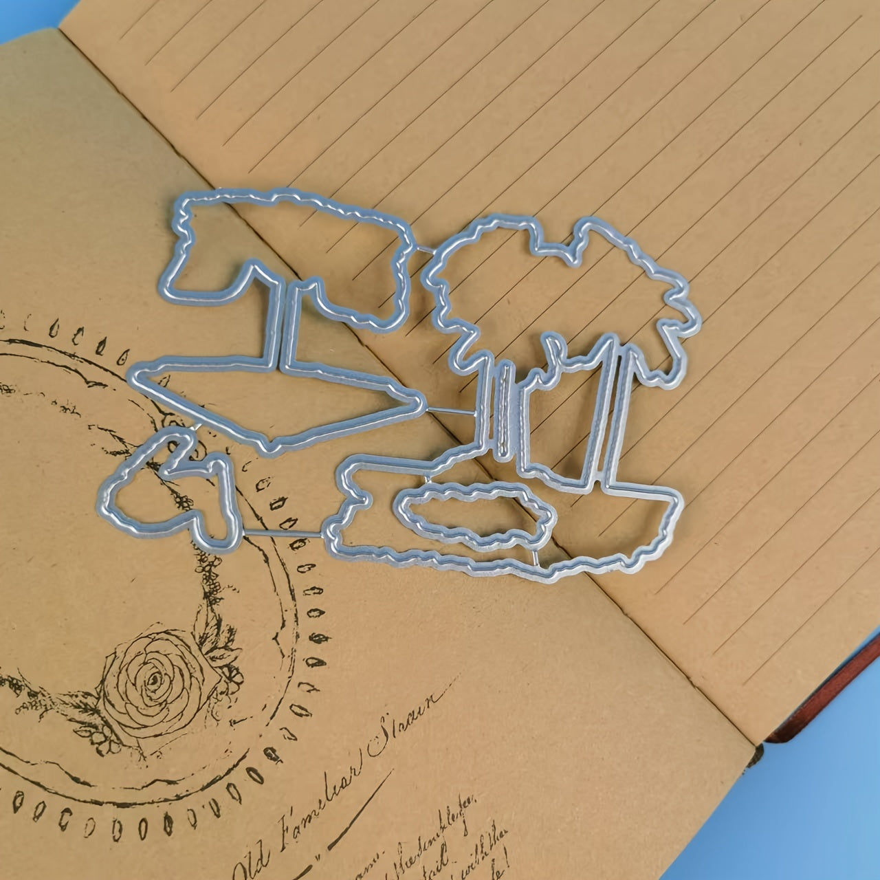 Christmas Coconut Tree Metal Cutting Dies & Stamps DIY Scrapbook Card Craft