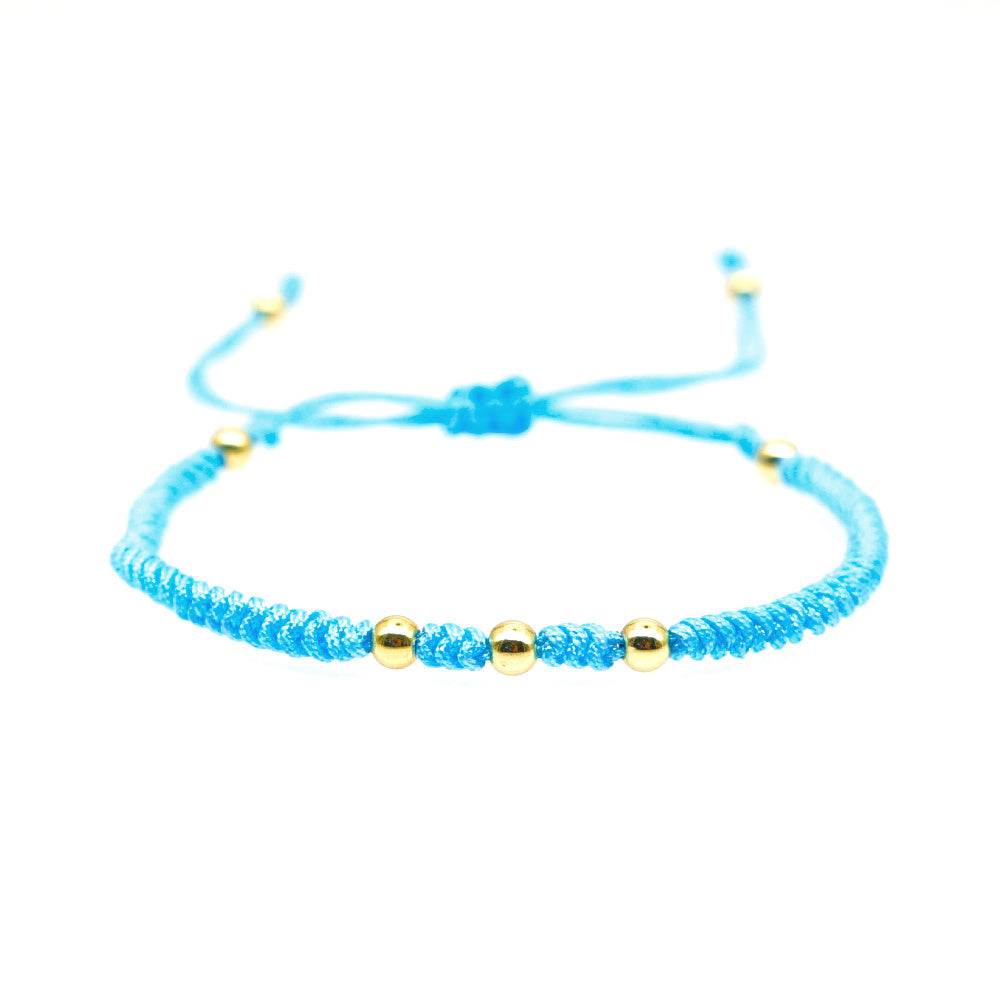 Golden Bead Bracelet For Women Ball Bracelet