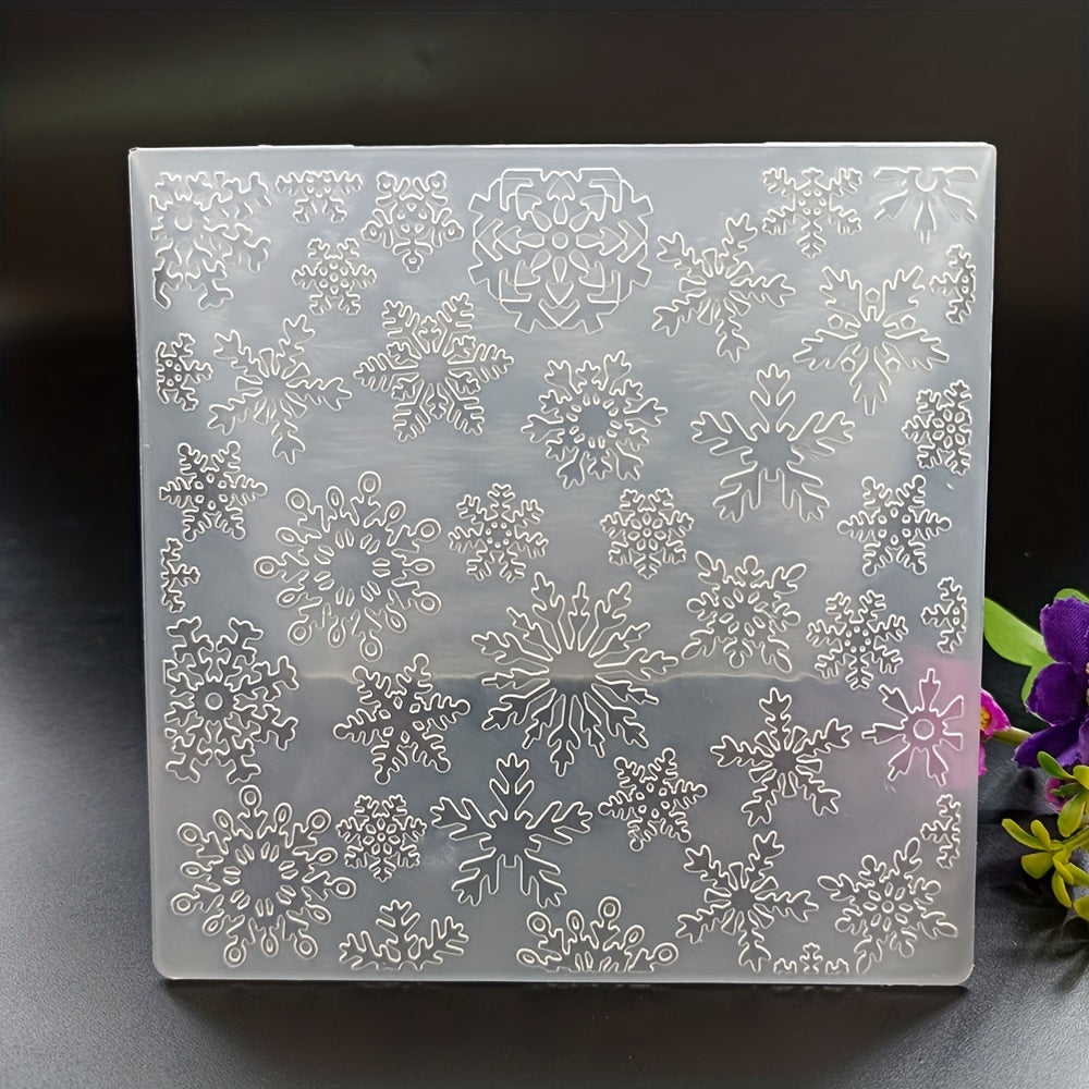 Snowflake Embossed Folder Plastic Embossing for Card Making Scrapbook Craft