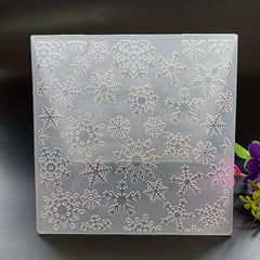 Snowflake Embossed Folder Plastic Embossing for Card Making Scrapbook Craft