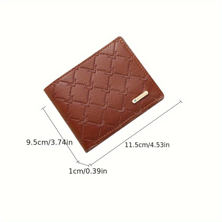 Men's Thin Short Wallet Card Holder Bifold Money Clip Coin Purse