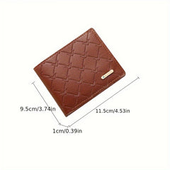 Men's Thin Short Wallet Card Holder Bifold Money Clip Coin Purse