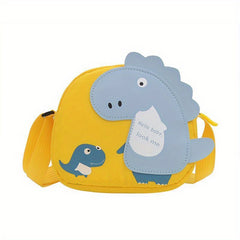Cartoon Dinosaur Zipper Crossbody Bag for Girls