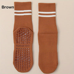 Non slip Yoga Socks Striped Silicone Dance Socks Breathable