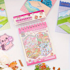 3D Scenery Sticker Book PVC Stickers Scene Cards DIY Landscape Collage